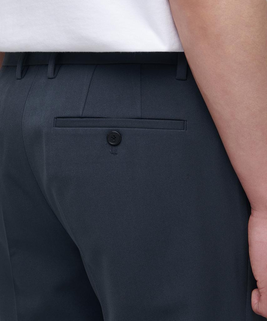 MUSINSA STANDARD Tapered Turn-Up Hidden Banding Crop Slacks [Blue Gray]