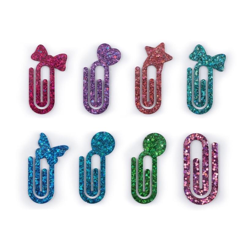 Earrings Silicone Molds Jewelry Making Mold Paper Clip Shape Pendant Moulds Silicone Texture Present for Art Enthusiasts