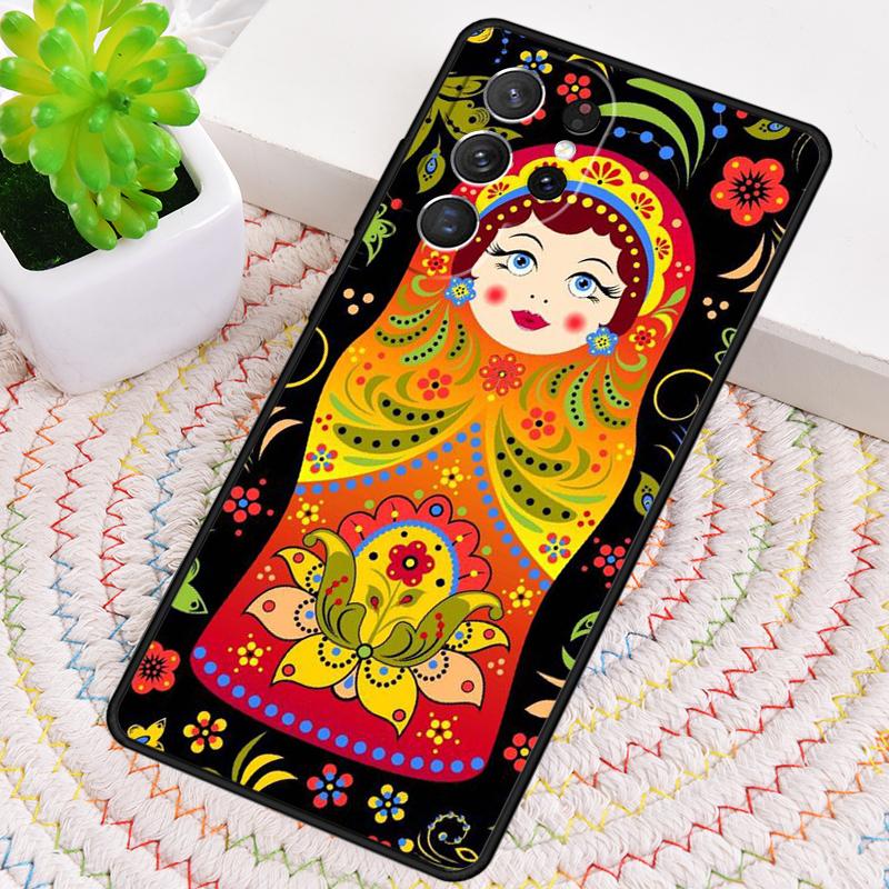 Чехол из ТПУ для телефона с матрешками для Samsung Galaxy note 10 pro S26 S25 S24 S23 S22 Ultra Plus S21 FE S20 Ударопрочный чехол