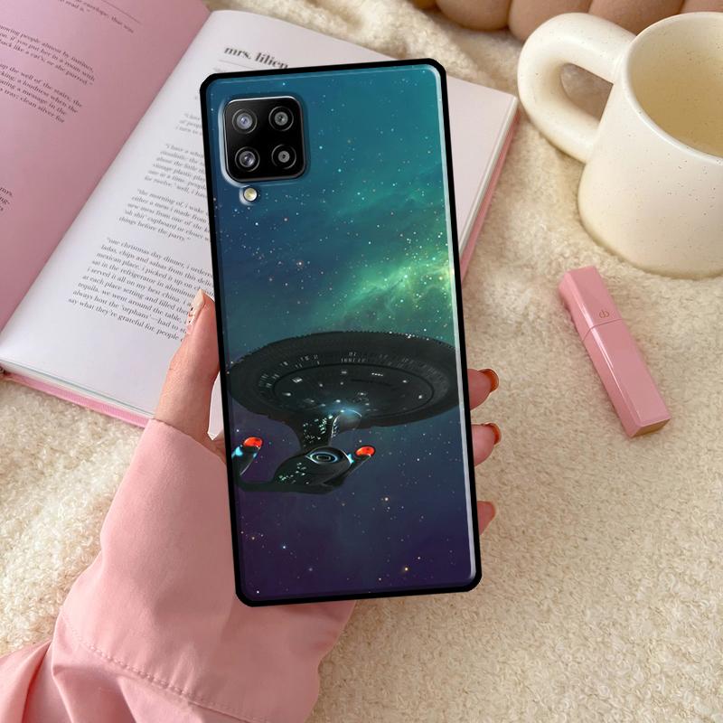 Space Ship Art For Samsung Galaxy A54 A34 A14 A52 A32 A12 A13 A33 A53 A15 A16 A26 A36 A56 A06 A35 A55 Case