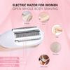 Электрическая бритва для женщин, триммер для бикини, беспроводная USB-перезаряжаемая, безболезненная для влажной и сухой уборки