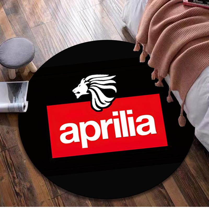 1 шт. Круглый ковер с принтом Aprilia racing - Декор для дома Ковер для гостиной Спальни Напольное покрытие Коврик для зоны компьютерного кресла