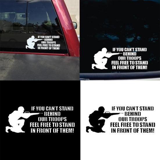 Soldier English Sentence Funny Car Vehicle Body Window Decor Decals Sticker
