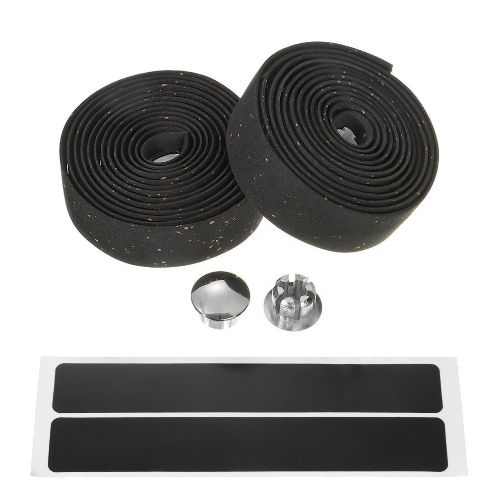 Силиконовая лента для руля велосипеда EVA, нескользящая, с 2 заглушками, новые ремни для обмотки руля