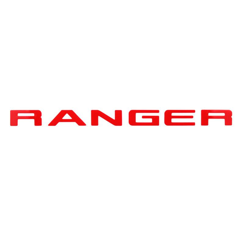 Cisvlo1 Для Ford Ranger 2015-2021 Верхняя часть решетки радиатора Логотип Буквы Решетка RANGER 3D Эмблема Оригинальный Размер ABS Наклейка С Клеем Хромированный Стиль