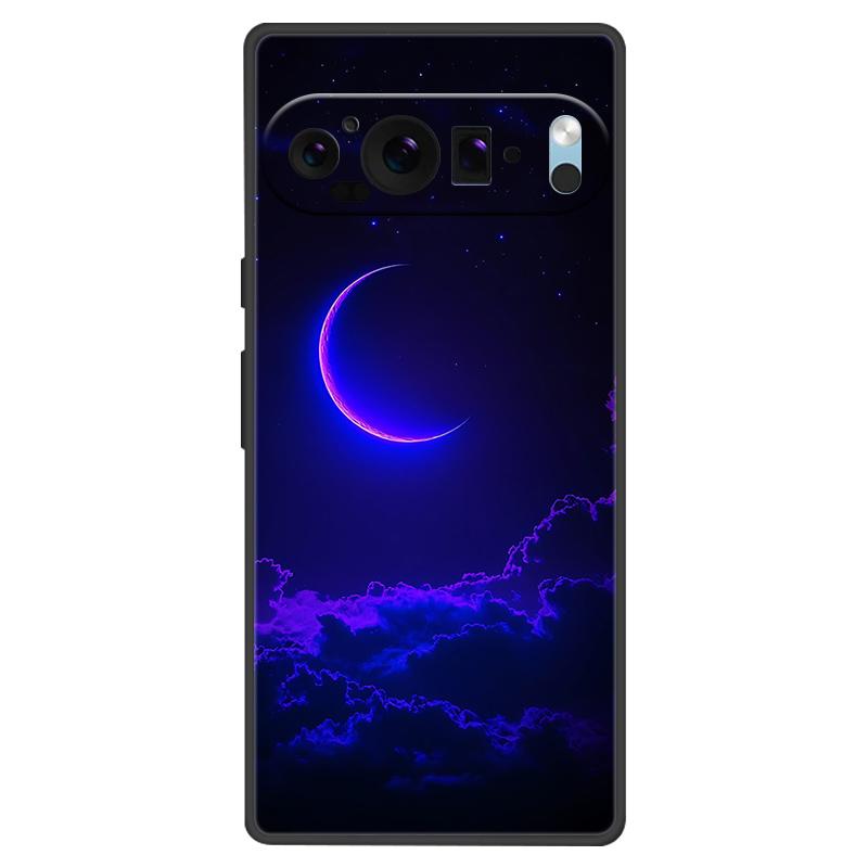For Google Pixel 9 Pro XL Case Cool Painted Silicone TPU Soft Cover For Googe Pixel 9 9 Pro 8A Cases Black Protective Shells