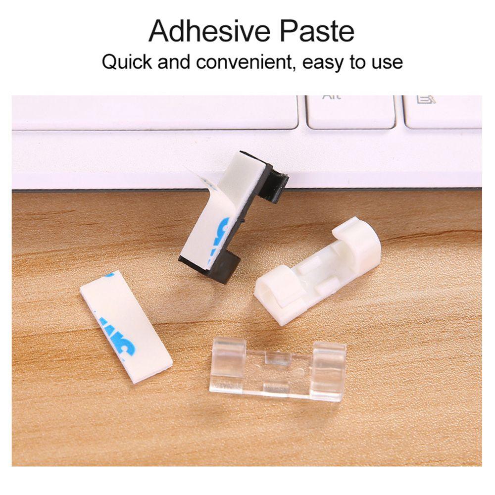 20pcs Desktop Data Telephone Line Sleeve Management Cord Winder Cable Organizer Clips