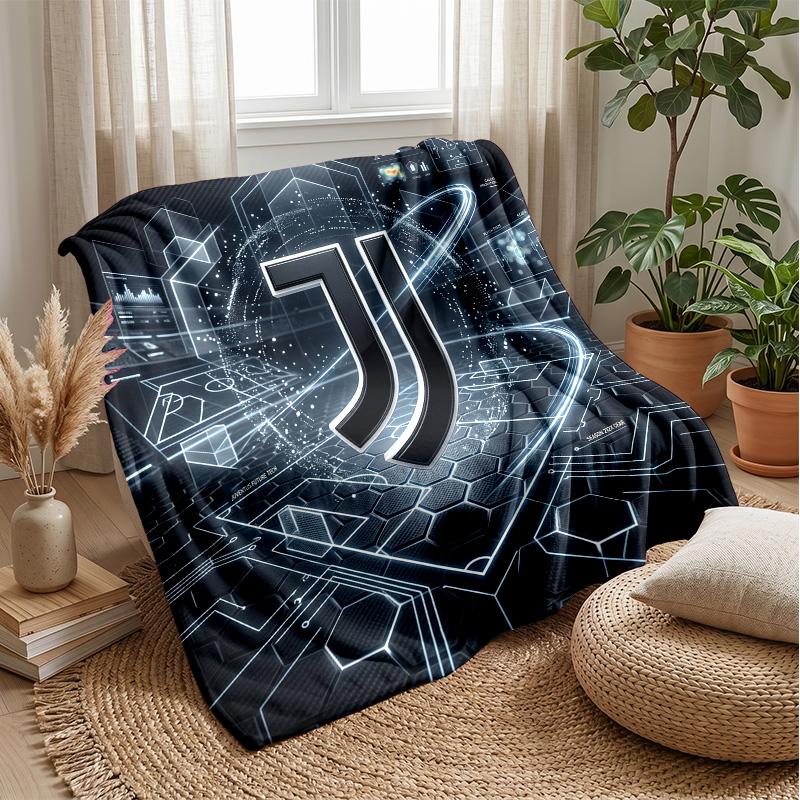 Juventus FC Theme blanket Soft Flannel Blanket Plush Throw Blanket Cozy Sofa Bed Blanket for Home Decor