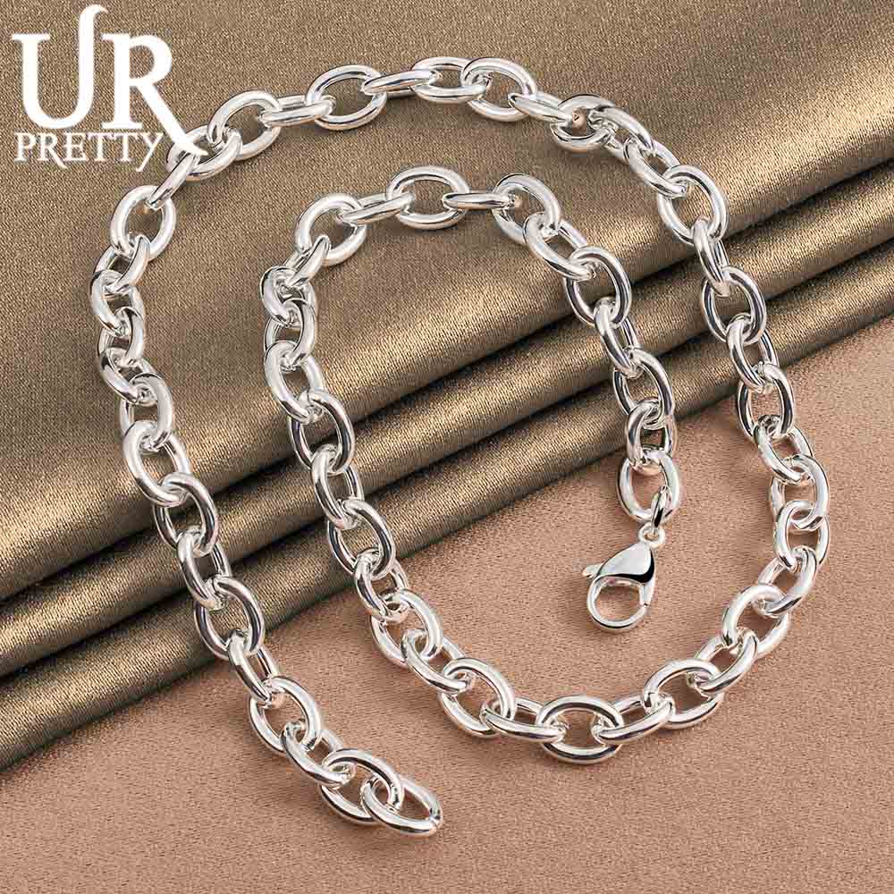 Ожерелье с О-образной цепочкой из стерлингового серебра 925 пробы, модные свадебные украшения