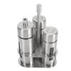 Spice Shaker 304 Stainless Steel with Viewing Window Pepper Shaker for Restaurant Home BBQ Salt 3 Bottle