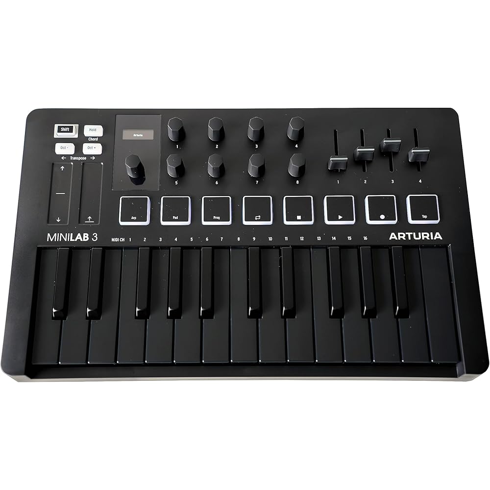 ARTURIA MIDI Keyboard Controller MiniLab 3 DB Deep Black