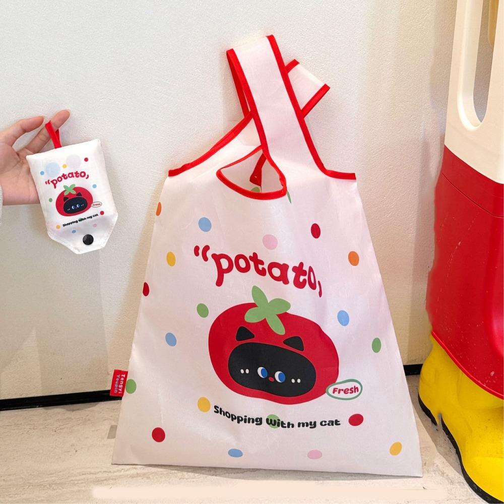 Reusable Eco-Friendly Bag Kawaii Cartoon Handbag Tote Bag Foldable Shopping Bag  Men
