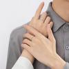 Stackable Adjustable Open Rings Sparkling Matching Rings Love Gift Sun Moon Couple Finger Ring  Men