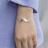 925 Sterling Silver Crystal Cat Round Bead Charm Bracelet for Women Gift Elegant Bracelets & Bangles Silver Jewelry