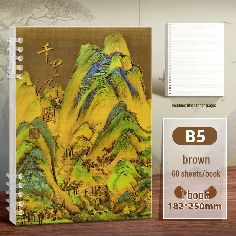 Блокнот А5 на отрывных листах с горизонтальными линиями - Не царапающийся, Простой студенческий дизайн