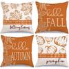 1PCS Fall Decorative Pillowcases: Hello Fall, Autumn, Falling Leaves & Pumpkin Designs Sofa Cushion Cover, Home Room Decoration