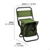 Camping Chair Cool Bag Outdoor Backrest Stool Fishing Folding for