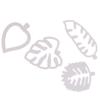 4 Pieces/Set Of Tropical Leaf Candy Cake Biscuit Mould Diy Decor Baking Tool