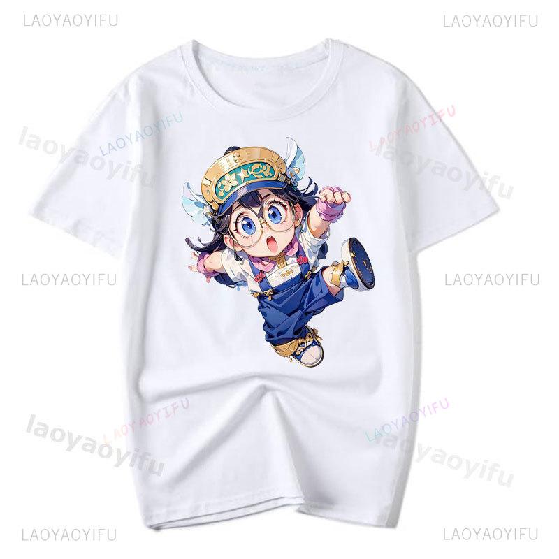 Arale Dr Slump Japanese Unisexga Cartoon Printed Crewneck Tshirt Cute Girls Summer Fun Ladies Short Sleeve Stylish Casual Top