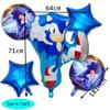 Sonic-themed Sonic Cartoon Balloon Set for Birthday Party Decoration