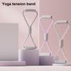 Фитнес-резинка в форме восьмерки с нескользящими ручками, портативная, для тренировки растяжки рук и плеч, эластичный плетеный ремень, трос с натяжением