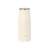 Francfranc Matte Stainless Steel Bottle, 350ml, White, Double-Layer Vacuum-Resistant, Insulated, and Lightweight, Perfect As a Gift