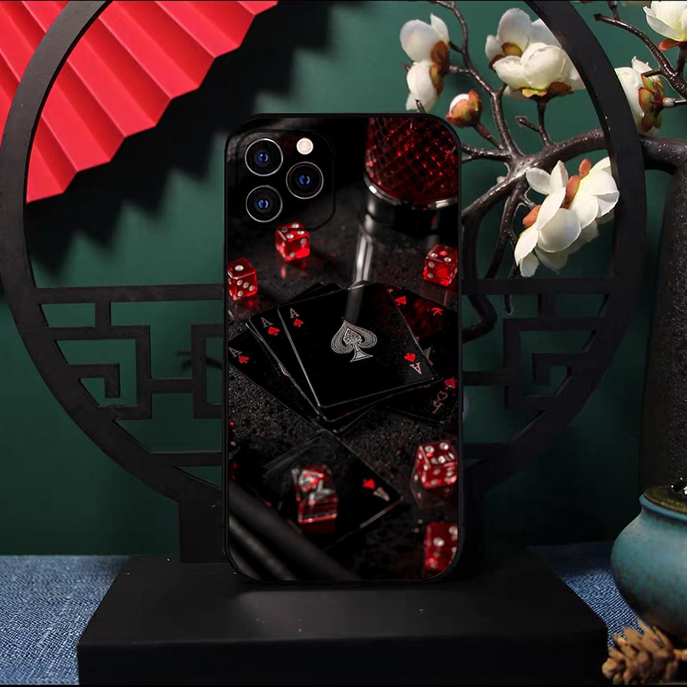 Dices Stakes Pokers Phone Case For IPhone 17 Pro Max 16 15 14 Pro Max 13 11 X Xs Xr 8 7Plus Silicone Cover