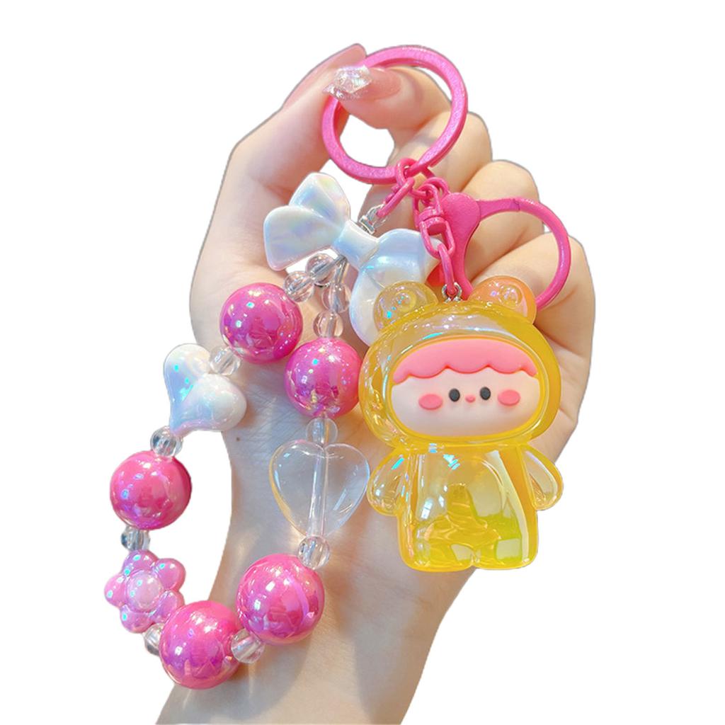 Металлический брелок Милая лягушка меняющая цвет Акриловый брелок Рождественский подарок для мужчин женщин мальчика девочки