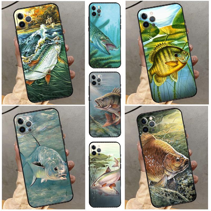 Fish Fishing Case For Samsung Galaxy M34 M14 M54 M13 M15 M36 M55 M35 M56 M16 M31 M11 M53 M12 M32 M52 M06
