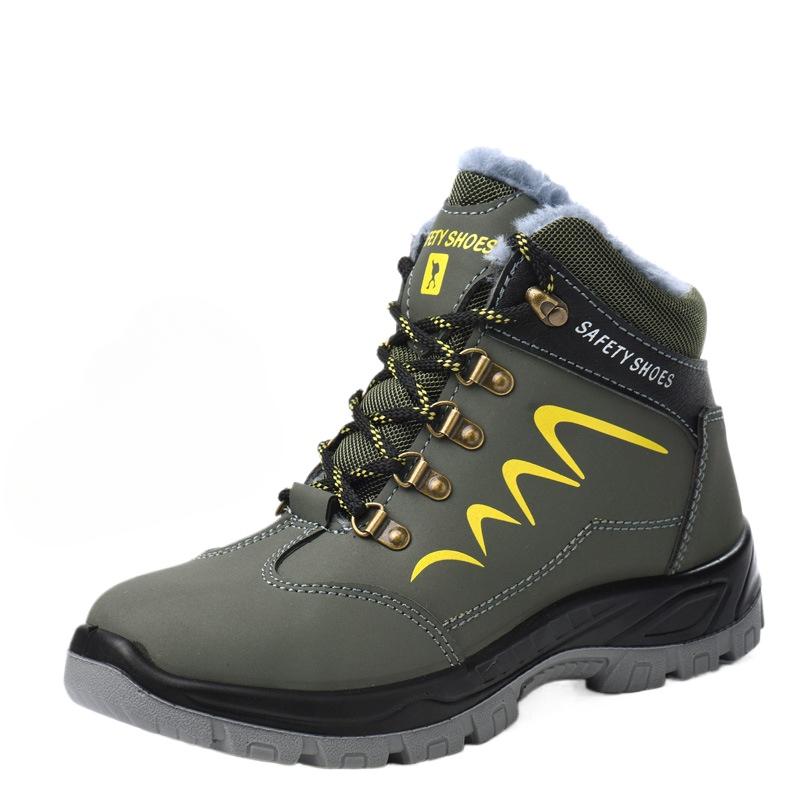 High-Top Waterproof Protective Shoes Anti-Smashing and Anti-Penetration Safety Shoes Steel Toe Protective Protective Shoes