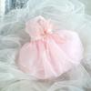 White Dog Wedding Dress Organza Princess Dresses Chihuahua Luxury Dog Clothes  Cat
