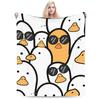 Cute Cartoon Duck  Blanket Quality Soft  Throw Blanket Winter Kids Couch Chair Sofa Bed Fashion Bedspread
