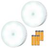 LED Motion Sensor Light for Indoor Use, Set of 2, with Drying Closure, Easy To Install Anywhere, White, Salvos