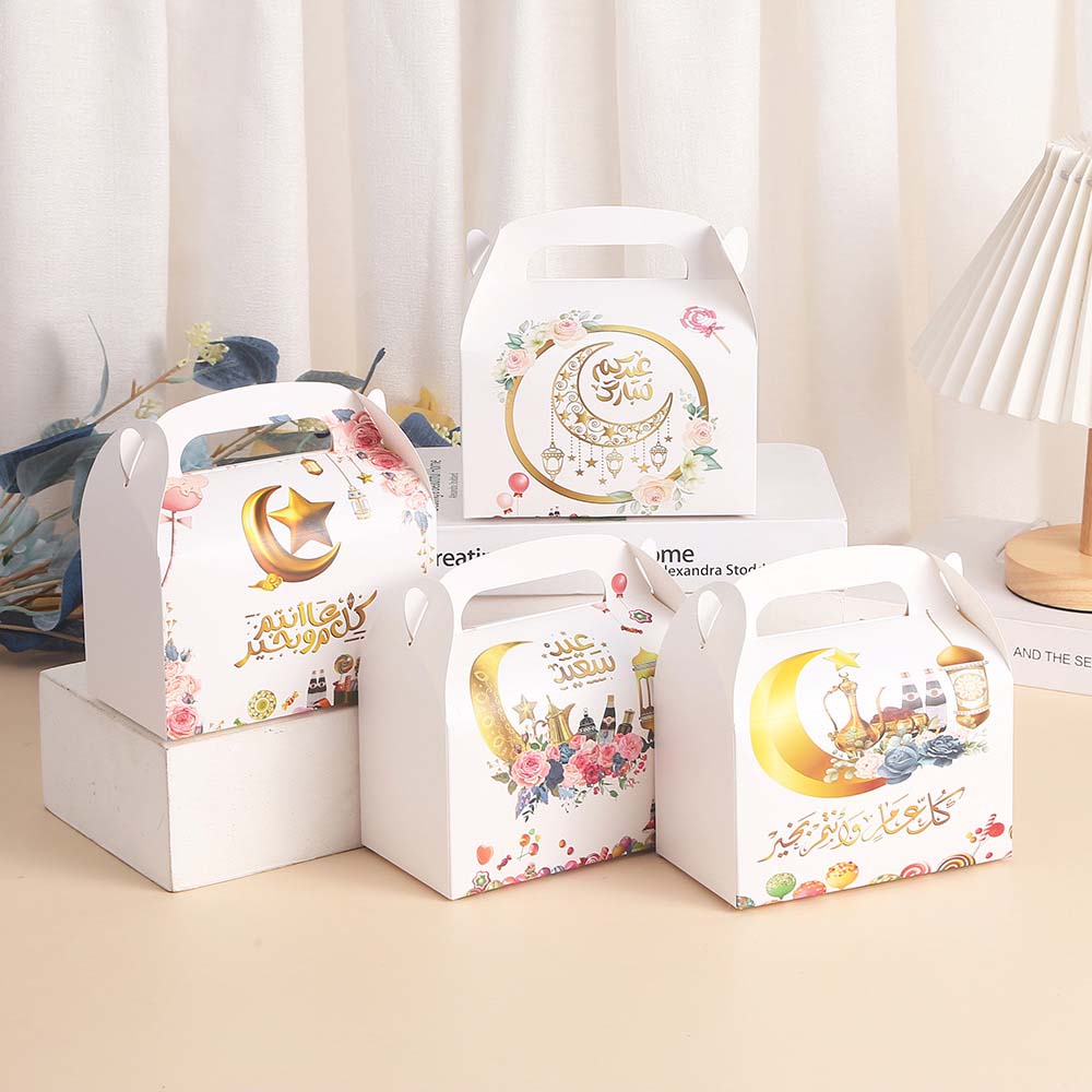 12 шт., подарочные коробки Ид Мубарак, коробка конфет Мубарака, коробки для Рамадана Ид Мубарак, подарочные пакеты для Рамадана, подарочные коробки для сладостей, исламские мусульманские подарочные пакеты для Рамадана