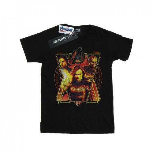 Marvel Mens Avengers Endgame Distressed Sunburst T-Shirt