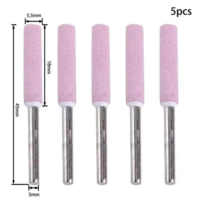 5 шт. цилиндрические заусенцы с алмазным покрытием 4,4/4,5/4,8 мм точилка для бензопилы каменный напильник для заточки цепной пилы шлифовальные инструменты для резьбы