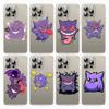 Чехол E-52 Pokemon Gengar для Samsung A04S A05 A14 A06 A51 A15 A16 A12 S20 S21 S24 Ultra A55 A54 OPPO Reno 8 5 A22 A23 A25 A35 A34 A52 A11