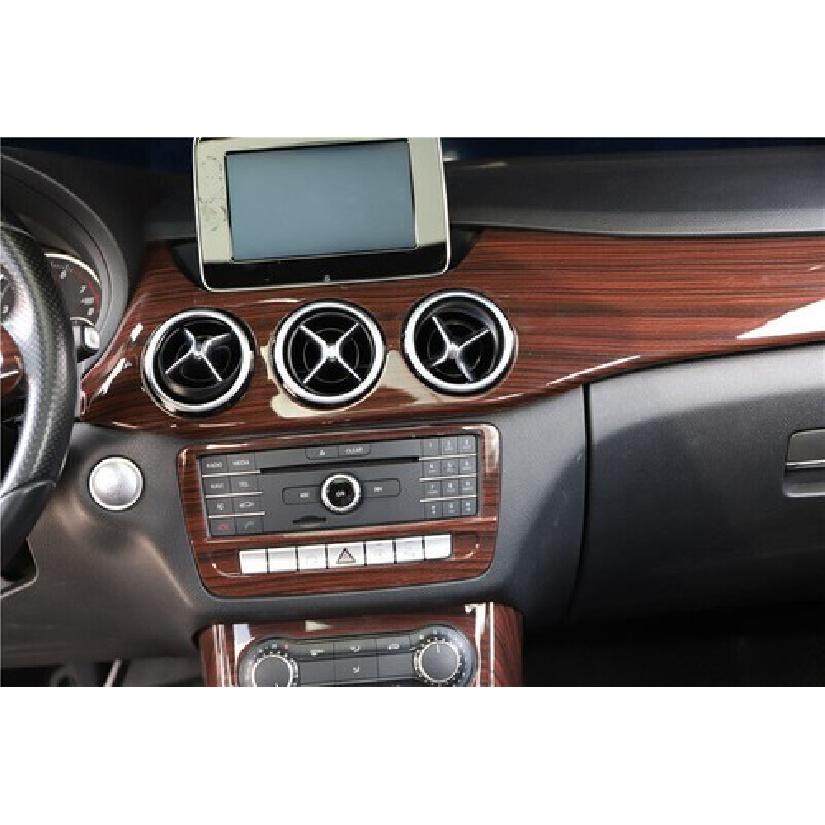 12~ Дерево персика Центральная консоль Кнопка кондиционера Для Mercedes Benz B-Класс Накладка