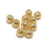 50Pcs DIY Manual Plated Gold Silver Hollow Beads Jewelry Accessories