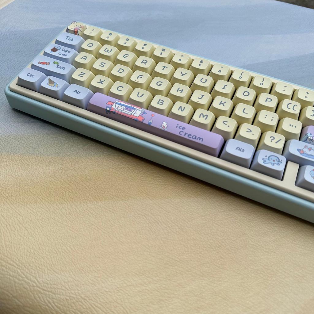 133 клавиши, колпачки для ключей с мороженым, профиль XDA, колпачки из ПБТ толщиной 9 мм для раскладки механических клавиш 61/87/104/108