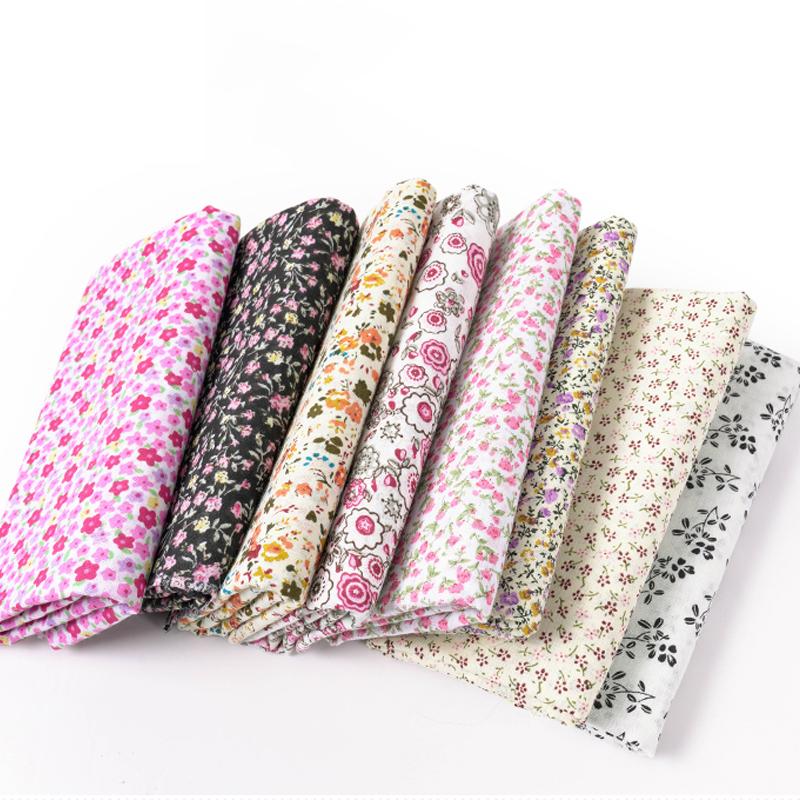 160x50см Мелкий цветочный чистый хлопок Ткань Сельская принтованная ткань Ручная работа DIY Детское платье Одежная ткань TJ9872