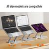 Rotatable Laptop Cooling Stand Tray - Portable Desktop Riser & Vertical Office Lift for Gaming