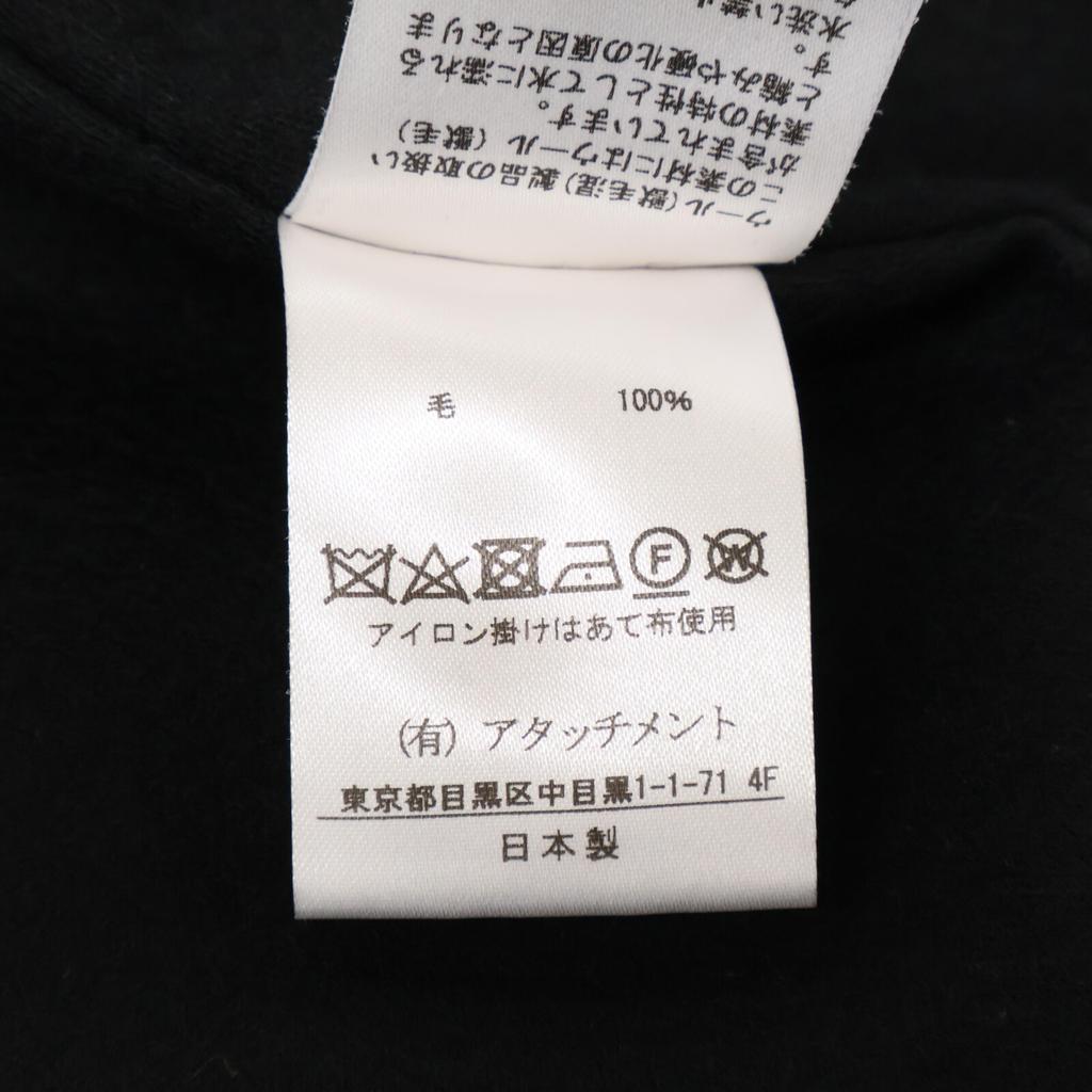 KAZUYUKI KUMAGAI  Черное шерстяное короткое пальто без пуговиц пальто 1 черныйБ/у