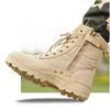 Fashion High-Performance Tactical Boots for Men Black Waterproof Outdoor Hiking Boots Anti-Slip Military Boots