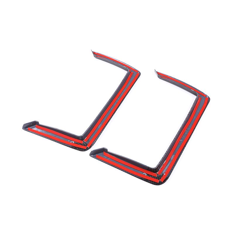 Для Alfa Romeo Giulia 2017 2018 2 шт. Карбоновый цветной каркас заднего сиденья автомобиля, отделка салона автомобиля