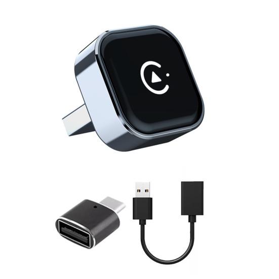2-в-1 Беспроводной адаптер Быстрое автоподключение Мини-USB-донгл Преобразует проводное в беспроводное