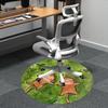 1PC Monkey Grass Office Round Area Rug,  Mat Suitable ForOffice, Under Office Chairs Bedroom Living Room Home Decor, Room Deco