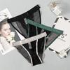 Women's Panties Transparent Silk Belt T-back Woman Underwear See-Through Low Waist Briefs Female Lingerie Sexy Temptation