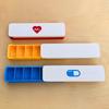Convenient 7 Day Pill Organizer with Sliding Closure for Medication on the Go