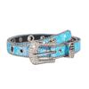 Belt Blue Rhinestone Decorated Sparkling Diamond Sequins Versatile Women For